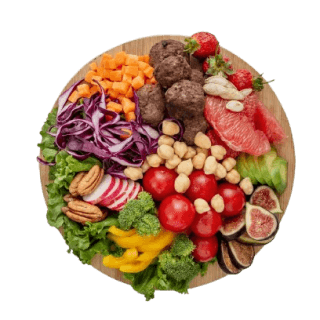 Delicious food dish showcase