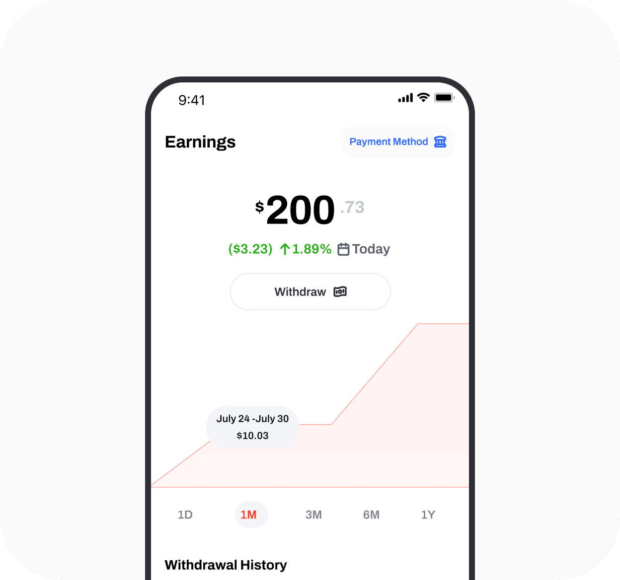 Ordaeats rider app earnings screen